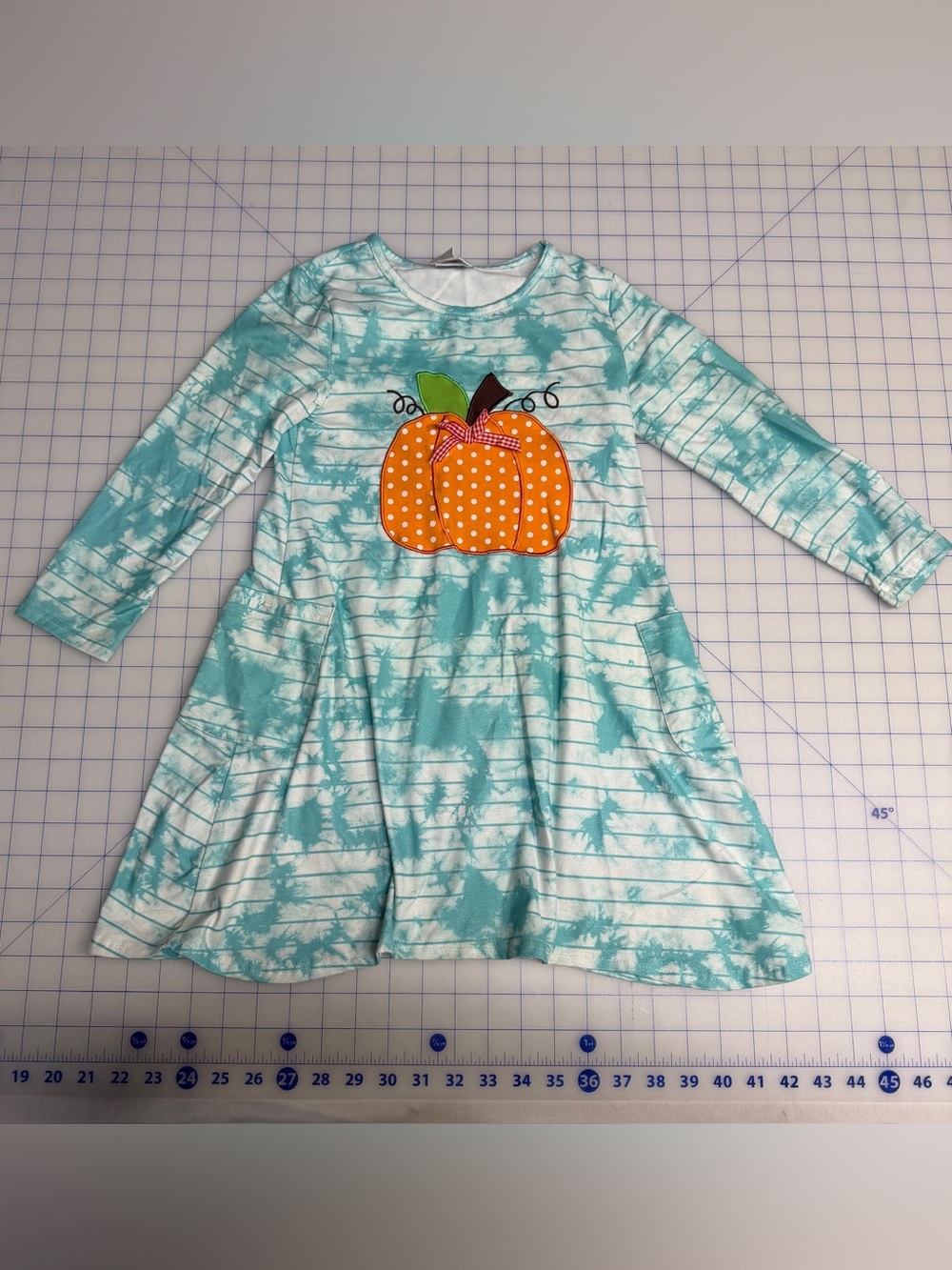 Girls XL Pumpkin Fall Dress Ruffle Girl Boutique